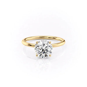 The Luna Set With A 1 Carat Round Lab Diamond