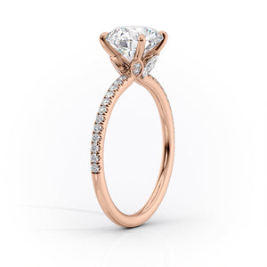 The Pave Luna Set With A 2 Carat Emerald Lab Diamond