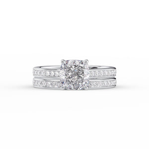The Cameron Set With A Cushion Lab Diamond
