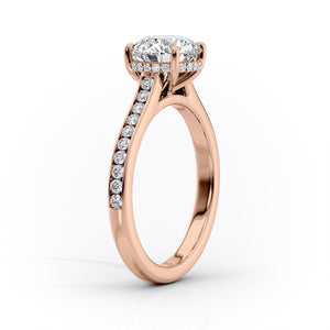 The Cameron Set With A 2.5 Carat Marquise Moissanite