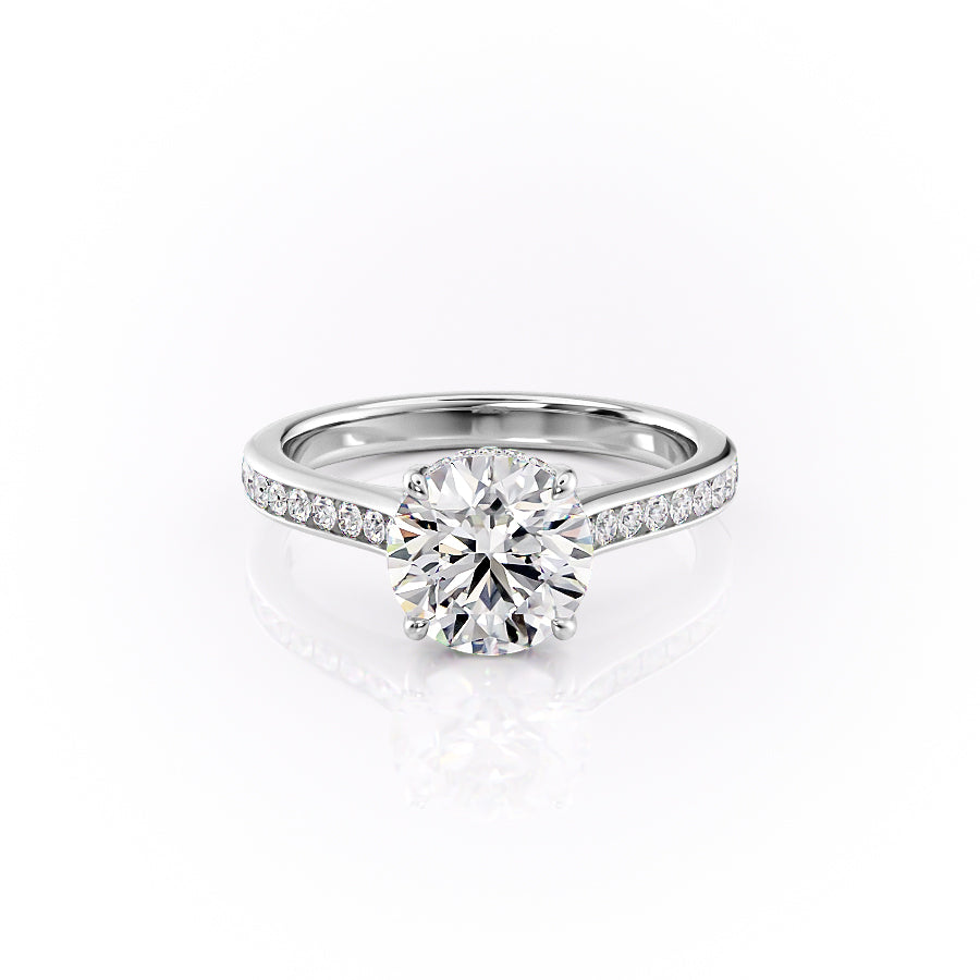 The Cameron Set With A 1 Carat Round Lab Diamond