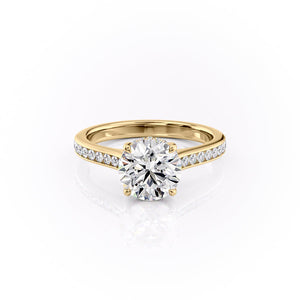 The Cameron Set With A 2.5 Carat Round Lab Diamond