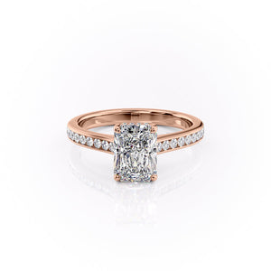 The Cameron Set With A 2 Carat Radiant Lab Diamond