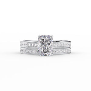 The Cameron Set With A 2.5 Carat Radiant Moissanite