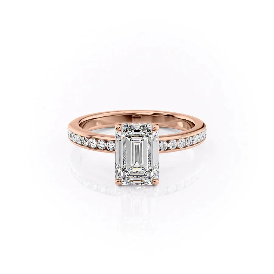 The Marilyn Set With A 2.5 Carat Emerald Lab Diamond