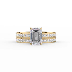 The Marilyn Set With A 4.5 Carat Emerald Moissanite