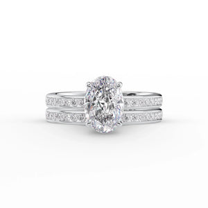 The Marilyn Set With A 2.5 Carat Oval Lab Diamond