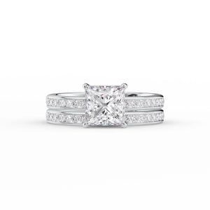 The Marilyn Set With A 5 Carat Princess Moissanite