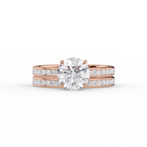 The Marilyn Set With A 1.5 Carat Round Moissanite