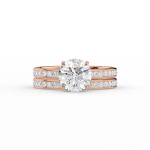 The Marilyn Set With A 4.5 Carat Round Moissanite