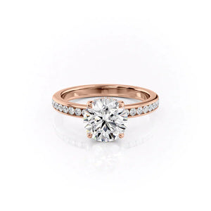 The Marilyn Set With A 2.5 Carat Round Lab Diamond