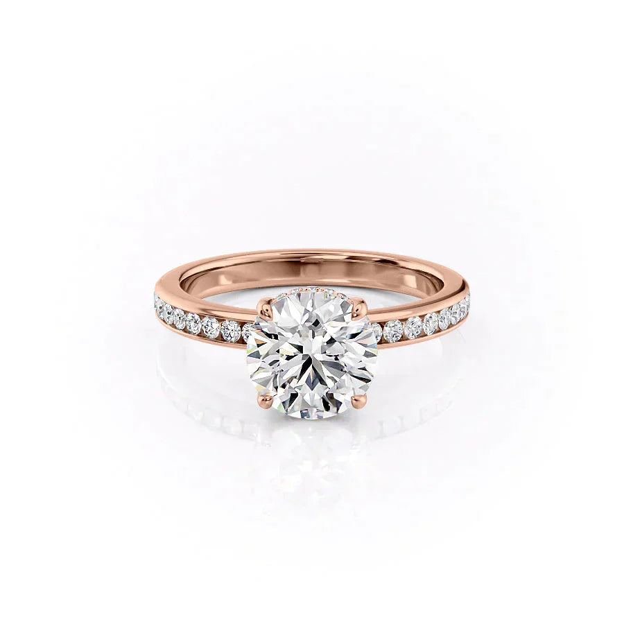 The Marilyn Set With A 1.5 Carat Round Moissanite