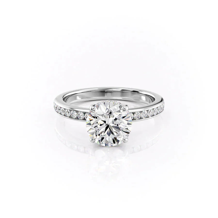 The Marilyn Set With A 2 Carat Round Lab Diamond