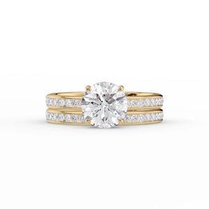 The Marilyn Set With A 2.5 Carat Round Lab Diamond