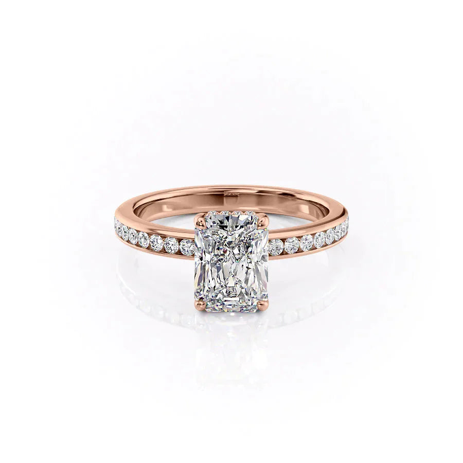 The Marilyn Set With A 1 Carat Radiant Lab Diamond