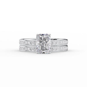 The Marilyn Set With A 5 Carat Radiant Moissanite