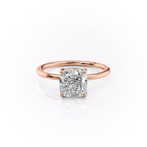 The Sandra Set With A 2 Carat Cushion Lab Diamond