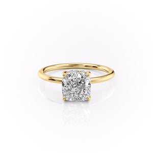 The Sandra Set With A 2.5 Carat Cushion Lab Diamond
