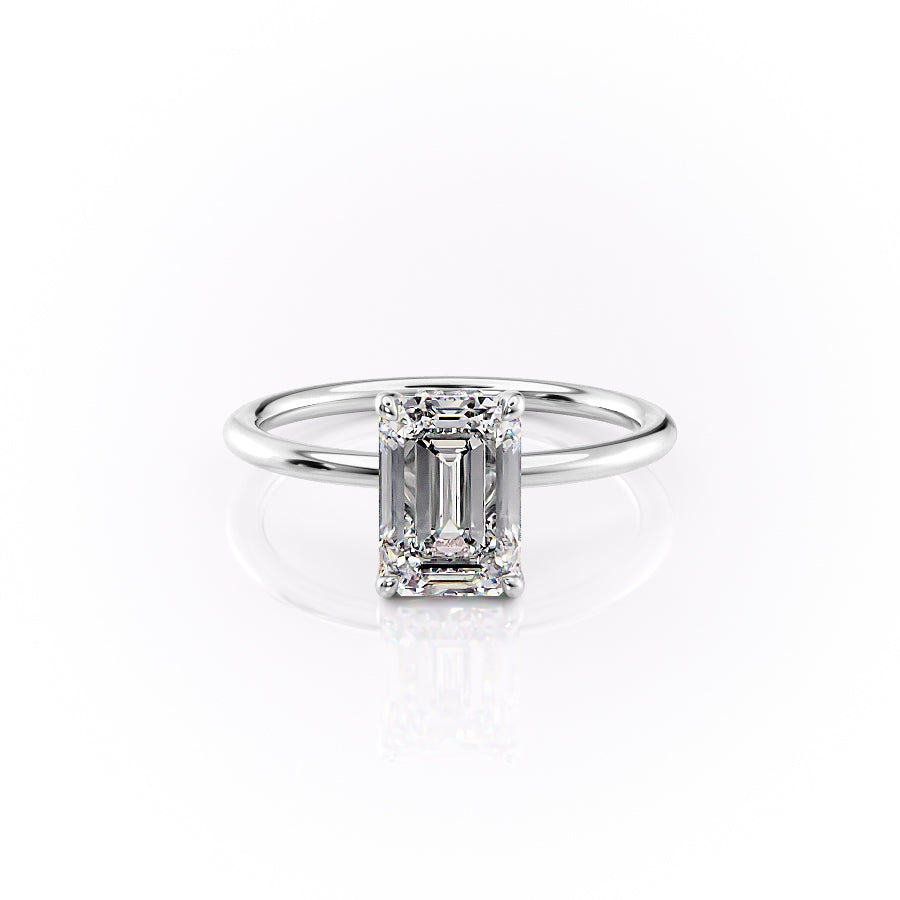 The Sandra Set With A 1.5 Carat Emerald Lab Diamond