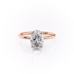 The Sandra Set With A 3 Carat Oval Lab Diamond