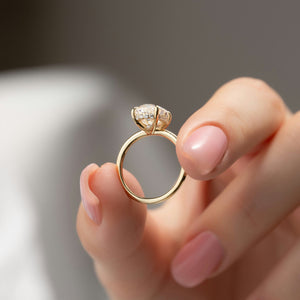 The Sandra Set With A 2 Carat Oval Lab Diamond