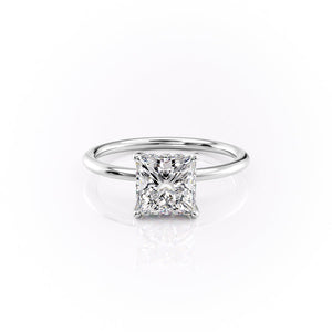 The Sandra Set With A 2.5 Carat Princess Lab Diamond
