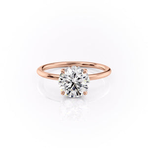 The Sandra Set With A 1 Carat Round Moissanite
