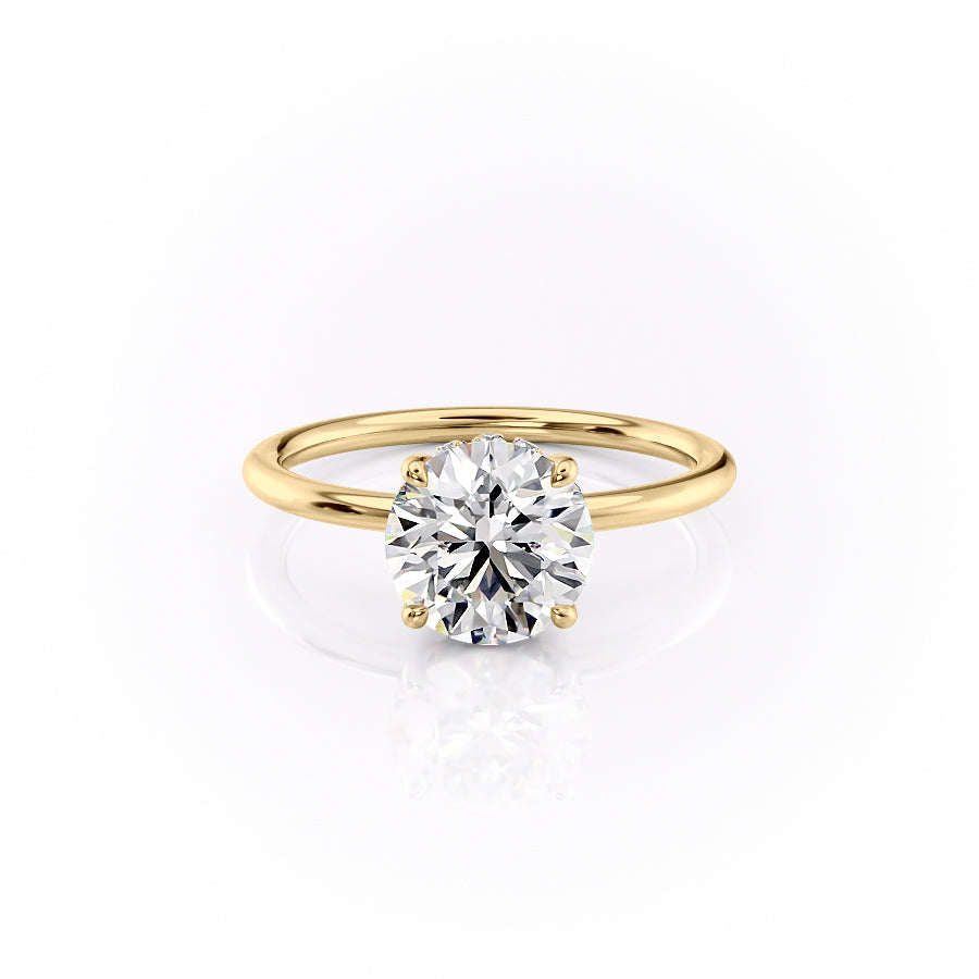 The Sandra Set With A 1 Carat Round Lab Diamond