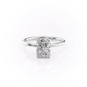 The Sandra Set With A 1.5 Carat Radiant Lab Diamond