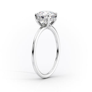 The Sandra Set With A 1 Carat Oval Lab Diamond