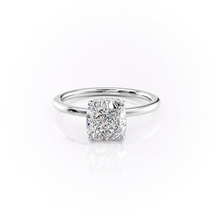 The Margot Set With A 2 Carat Cushion Moissanite