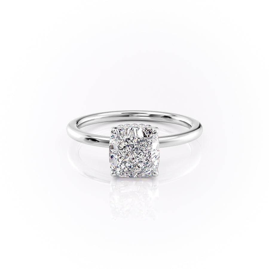 The Margot Set With A 2 Carat Cushion Lab Diamond