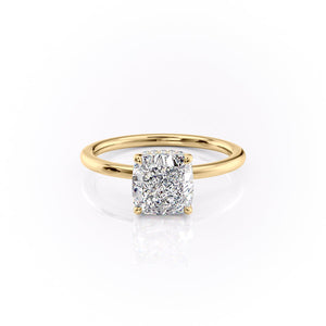 The Margot Set With A 3 Carat Cushion Moissanite