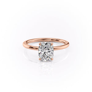 The Margot Set With A 5 Carat Elongated Cushion Moissanite
