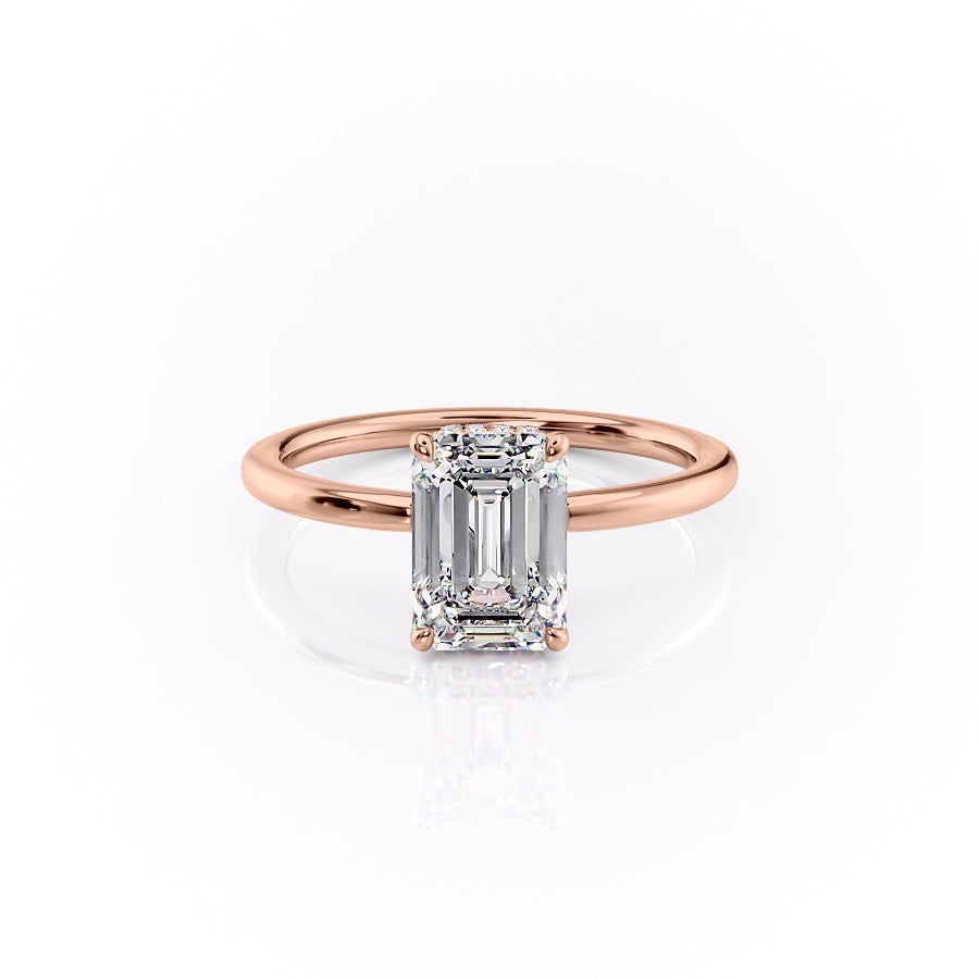 The Margot Set With A 2 Carat Emerald Lab Diamond