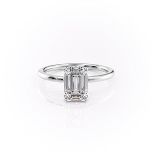 The Margot Set With A 3 Carat Emerald Lab Diamond
