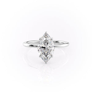 The Margot Set With A 3 Carat Marquise Lab Diamond