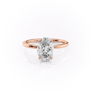 The Margot Set With A 1 Carat Oval Moissanite