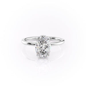 The Margot Set With A 1 Carat Oval Moissanite