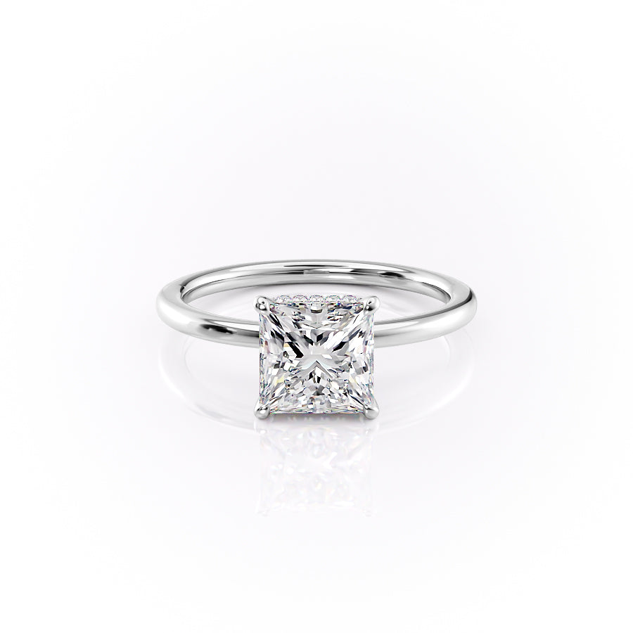 The Margot Set With A 2.5 Carat Princess Lab Diamond