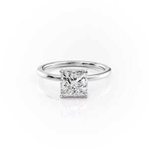 The Margot Set With A 2.5 Carat Princess Lab Diamond