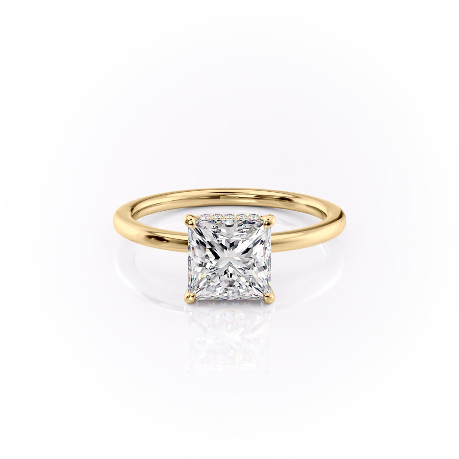 The Margot Set With A 1.5 Carat Princess Lab Diamond