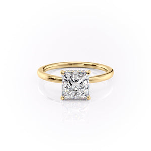 The Margot Set With A 3 Carat Princess Lab Diamond