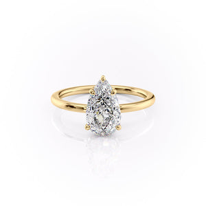 The Margot Set With A 2 Carat Pear Moissanite