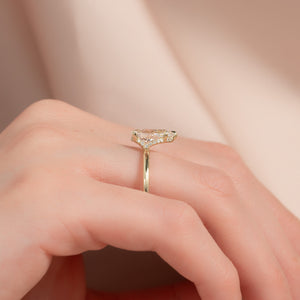 The Margot Set With A Pear Lab Diamond
