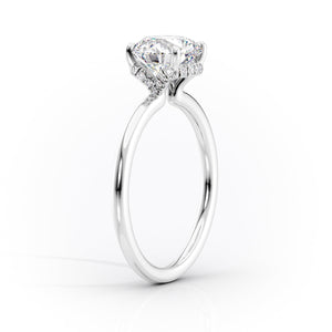 The Margot Set With A 1 Carat Oval Lab Diamond
