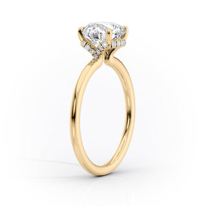 The Margot Set With A 2 Carat Cushion Moissanite