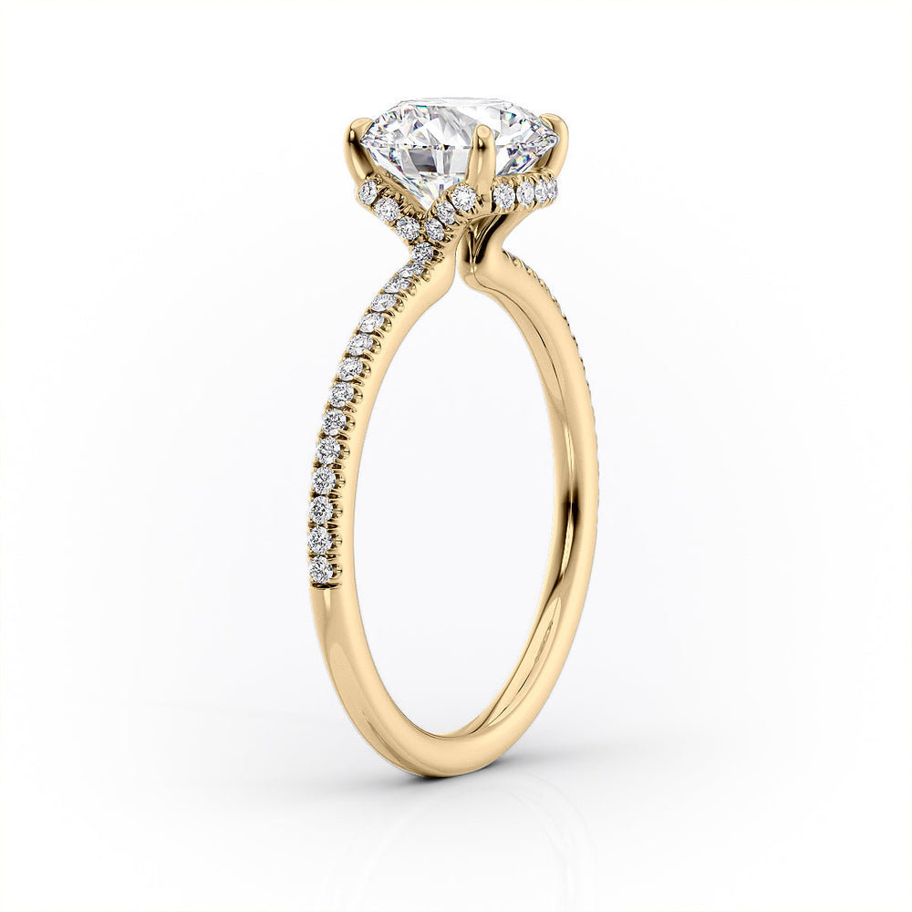 The Pave Margot Set With A 2 Carat Pear Lab Diamond