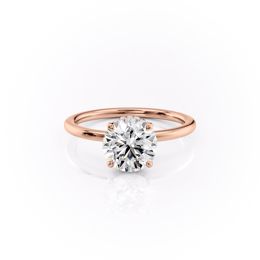 The Margot Set With A 2.5 Carat Round Lab Diamond