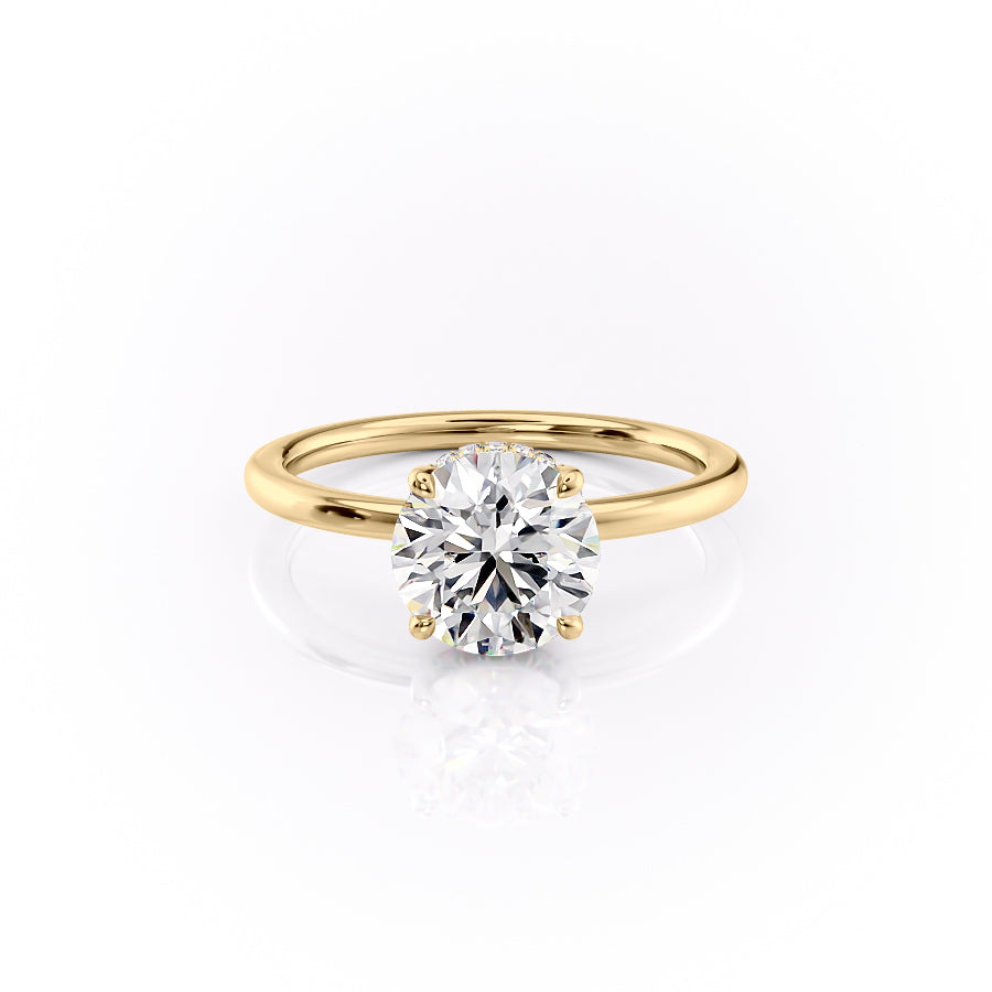 The Margot Set With A 3 Carat Round Moissanite